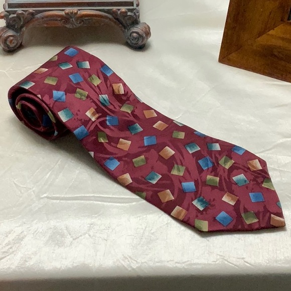 Burma Bibas Vintage 100% silk ties, bundle of 4 - Picture 5 of 10